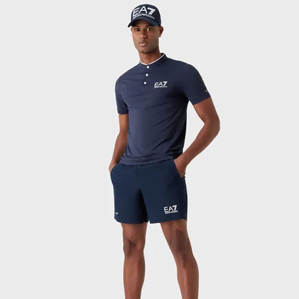 Мужское теннисное поло EA7 Men - Dark Blue