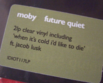 Moby / Future Quiet (Clear Vinyl)(2LP)