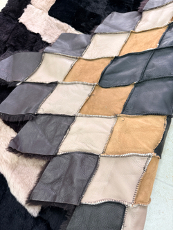 Покрывало меховое ковер из шкуры овчины