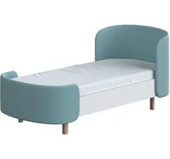 Кровать подростковая KIDI Soft размер М (бирюзовый)