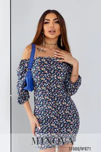 Платье 871-синий Minova