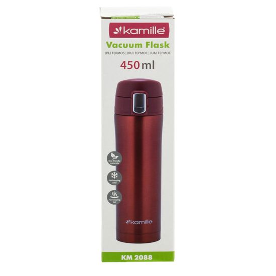 Термокружка 450 мл. из нержавеющей стали Kamille KM-2088