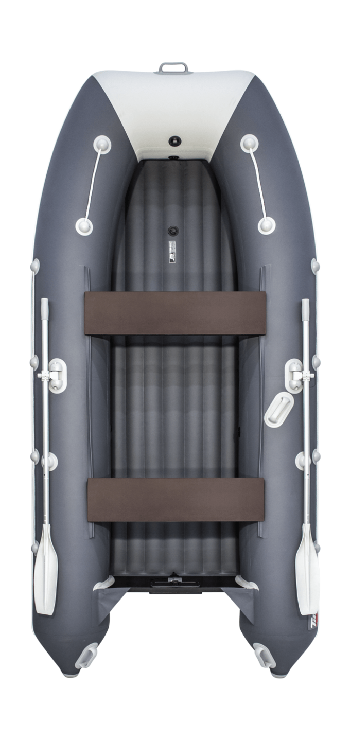 Надувная лодка ПВХ, Таймень LX 3600 НДНД, графит/светло-серый