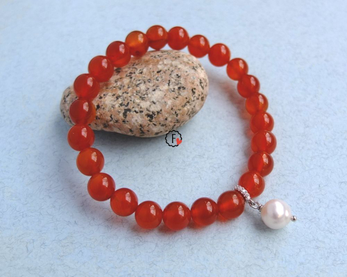 Браслет из сердолика (б-1149)