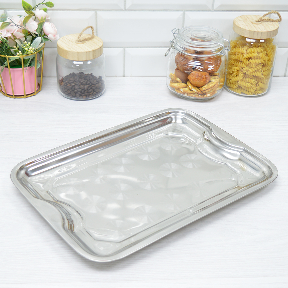 Поднос 38*28см нерж AGNESS