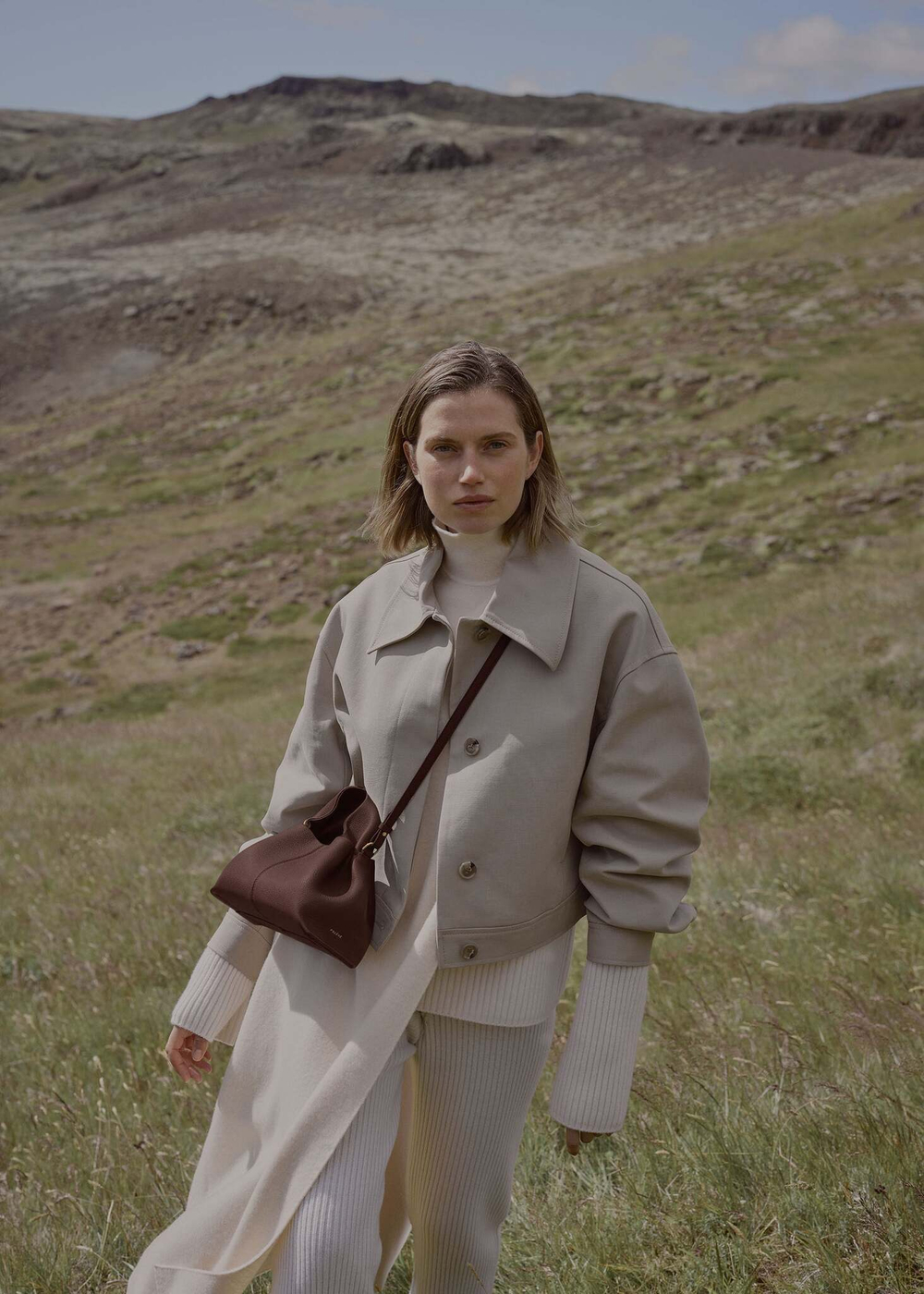 Сумка Polene Numéro Neuf Mini EDITION TEXTURED SANDALWOOD