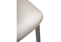 Стул на металлокаркасе Bozanak жемчуг / крокодил искусственная кожа / светлый мусс