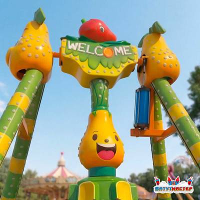 Экстремальный аттракцион маятник «Фруктовый Переполох», 6 мест, 7×5×5 м