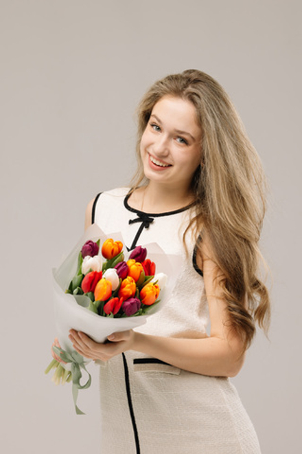 Микс 15 тюльпанов