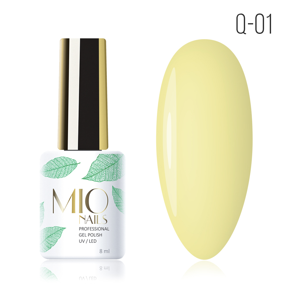 Гель-лак MIO NAILS Q-01. Банановый топпинг, 8мл.