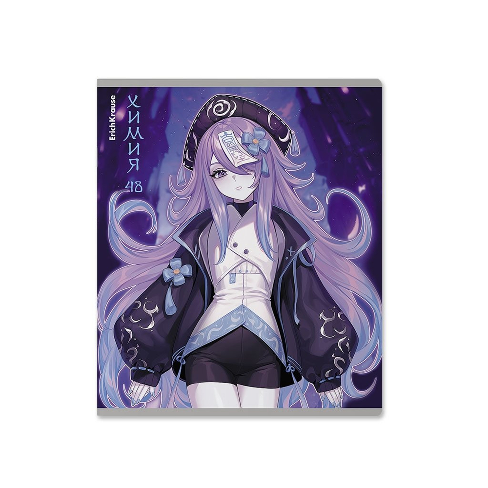 Тетрадь предметная 48л., А5, клетка Erich Krause,"Химия. Manga", скрепка, мелованный картон, твин-лак