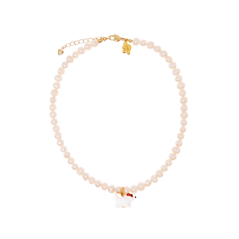 Колье Мой Любимый Пушистик с Жемчугом – Собака