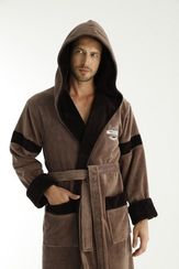 Халат мужской с капюшоном 1285 Nusa Турция