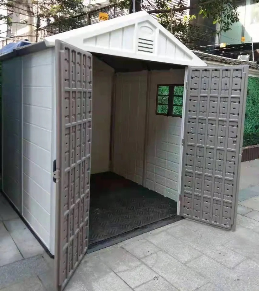 Садовый пластиковый сарай HouzBlock Comfort-2 7,5x7,5