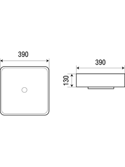 Раковина подвесная WeltWasser WW ELBACH 2196 309х390х130
