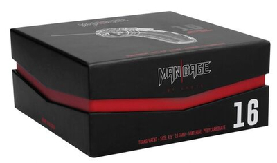 Прозрачный мужской пояс верности со стимулятором уретры Cock Cage Model 16 Chastity 4.5 (Цвет: прозрачный)