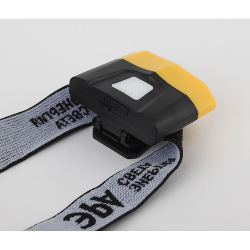 Фонарь налобный светодиодный ЭРА Рабочие GA-804 аккумуляторный яркий 4 режима желто-черный | Налобные фонари