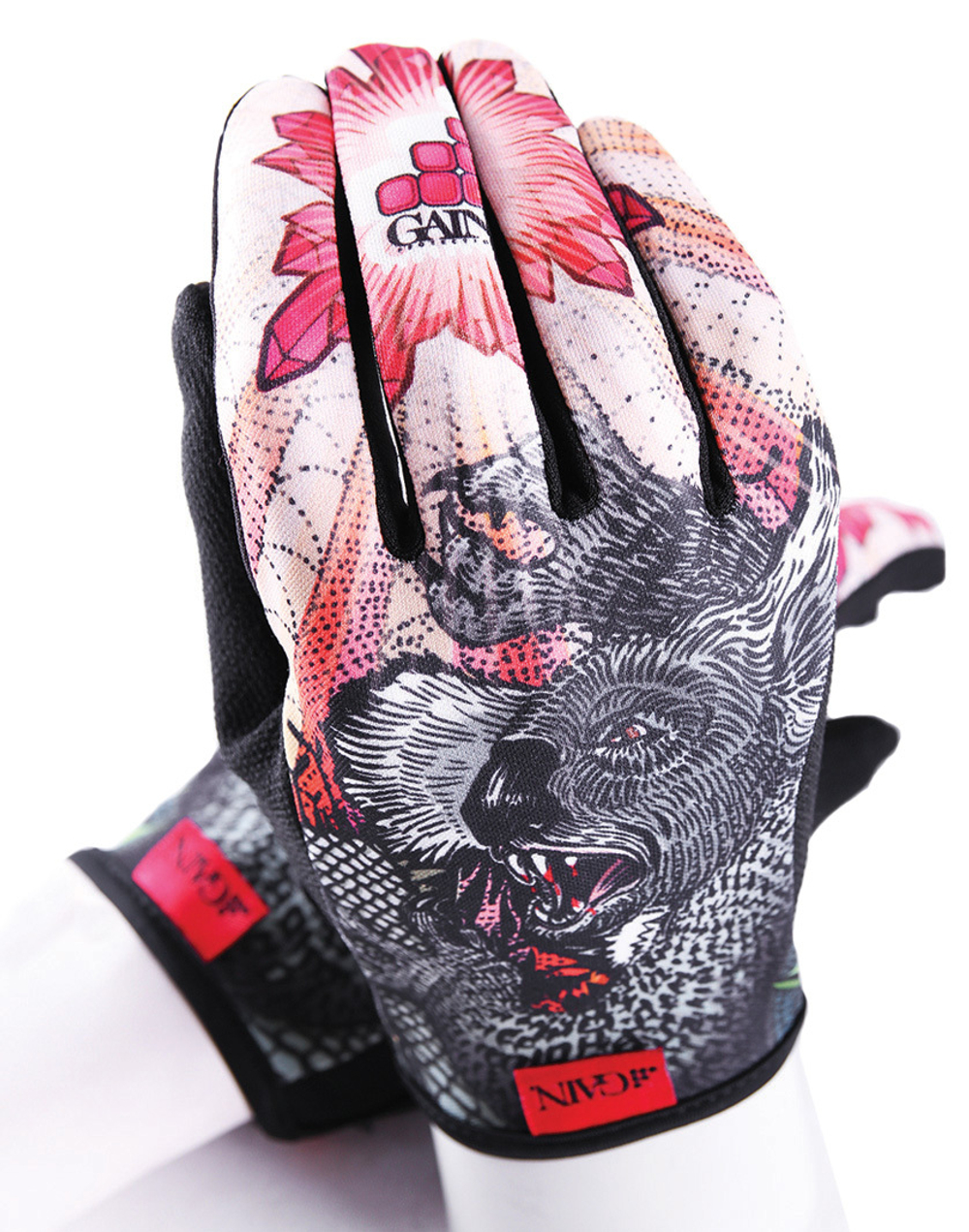 Перчатки с длин.пальц. КЕВЛАР elastic kevlar DROPBEAR RESISTANCE для BMX и других экстримальнх видов р-р.S оригинал. дизайн GAIN