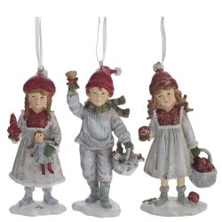 GAEM Изделие декоративное подвесное "Девочка/Мальчик", L7 W4,5 H12,5 см, 3в.