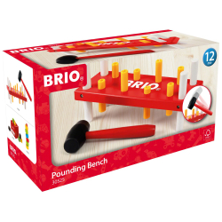 Лавочка-стучалка BRIO 30525 деревянная моторная игрушка с молоточком от 12 месяцев — фото 1