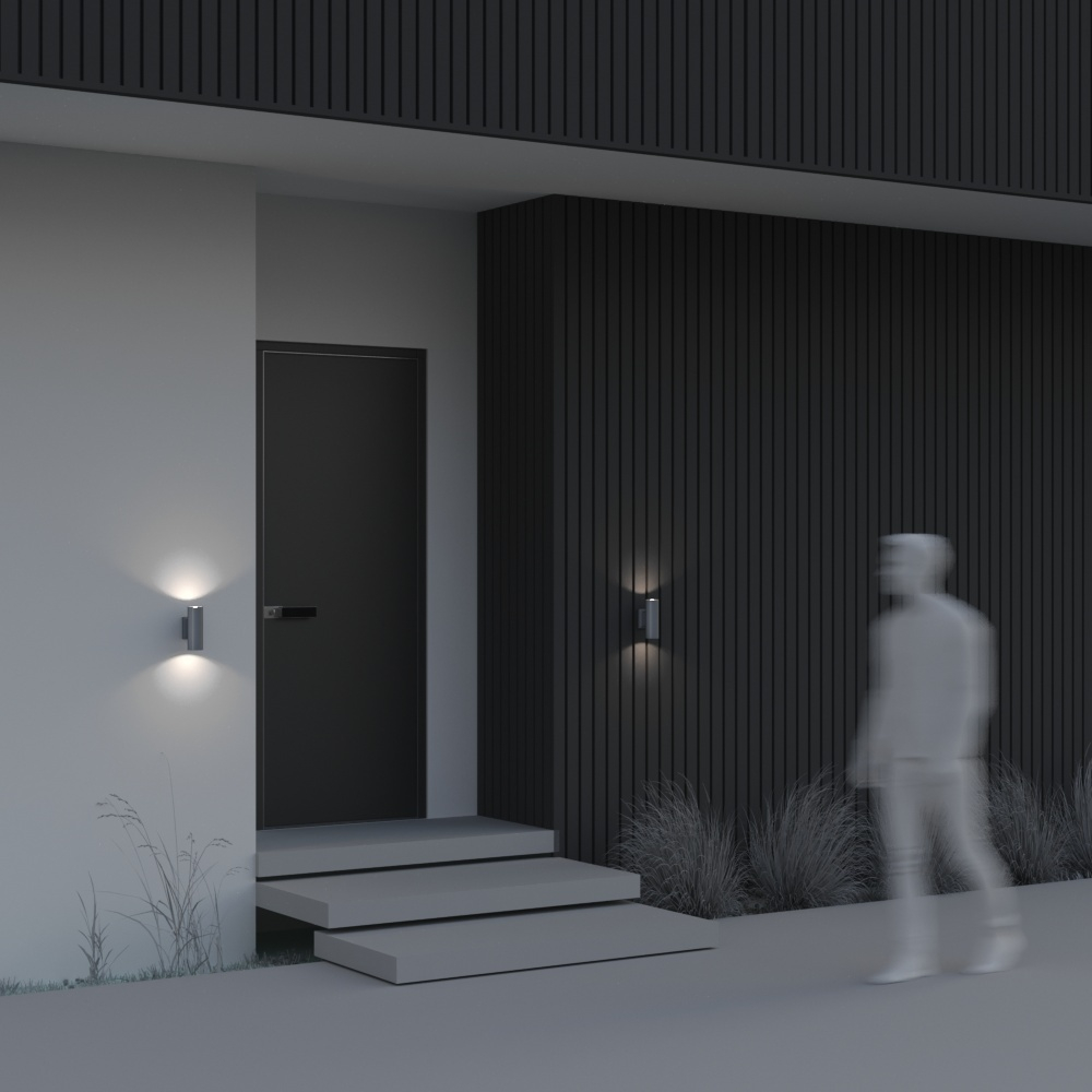 Уличный настенный светильник Outdoor O574WL-02GR