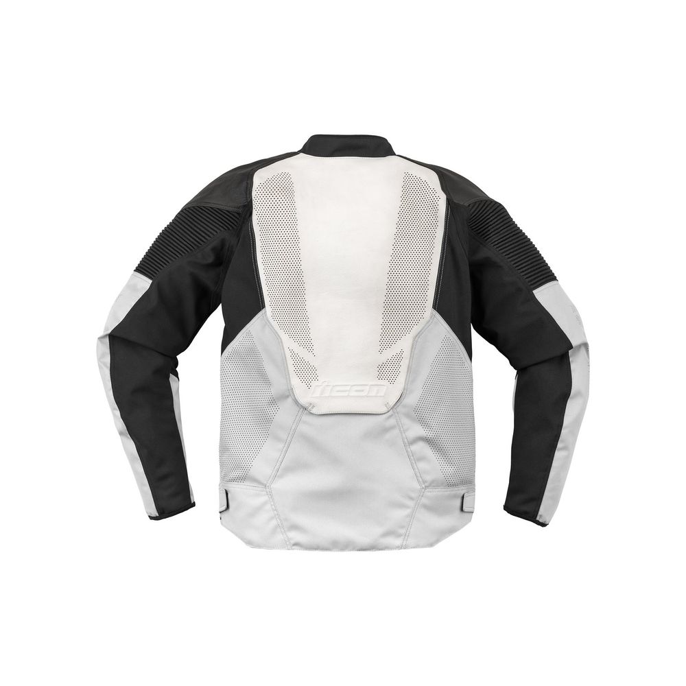 Overlord 3 Leather Jacket / Бело-черный