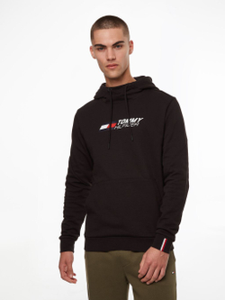 Мужская теннисная кофта Tommy Hilfiger Essential Hoody - black
