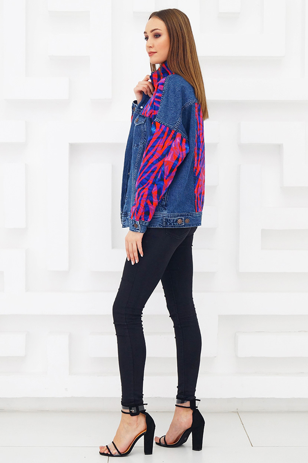 LIGVIANNI Джинсовая куртка Denim Jacket Zebra