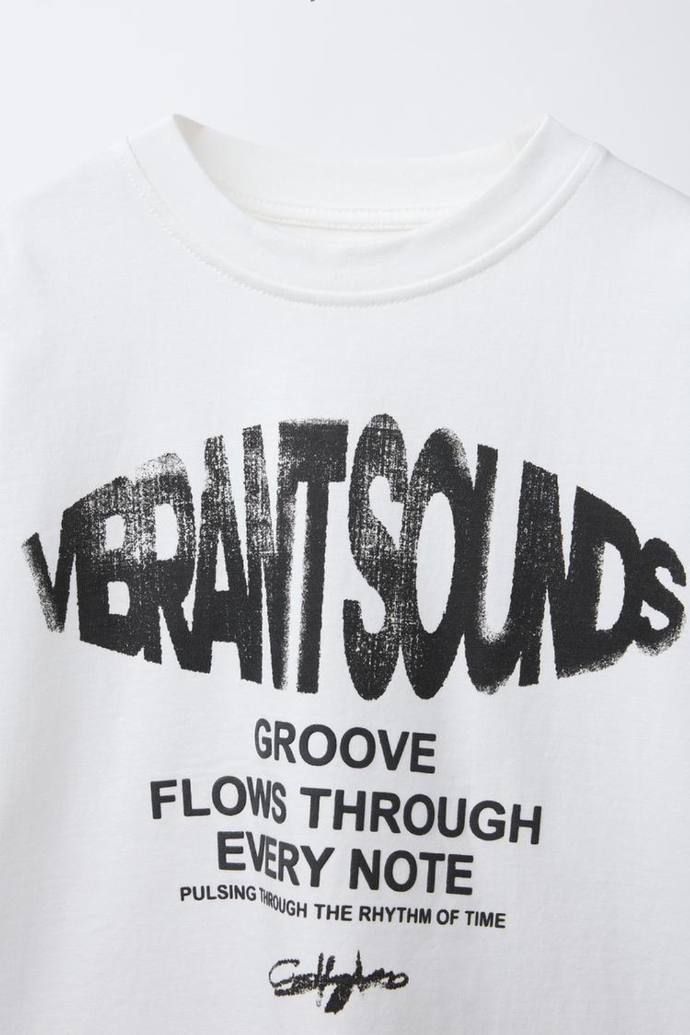 ZARA ФУТБОЛКА С НАДПИСЬЮ И НАШИВКОЙ, БЕЛЫЙ