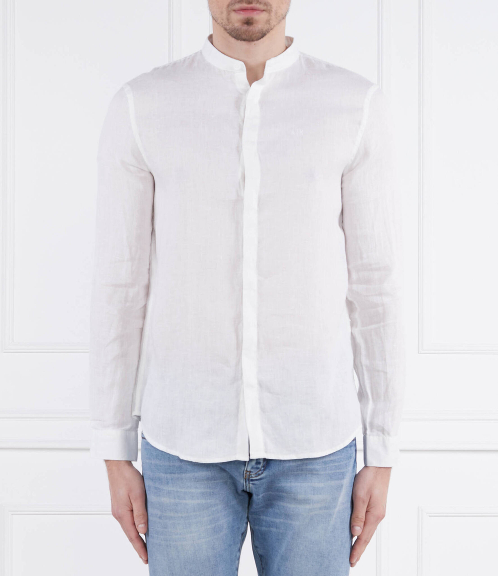 Льняная рубашка Armani Exchange - белый(8NZC66 ZNCFZ)