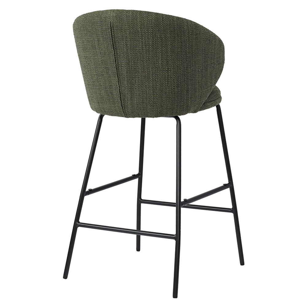 Стул полубарный Comfy, рогожка, шпинат