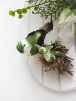 Панно "Птички" с искусственными цветами 36*28 см