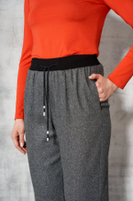 3849 Брюки женские (серый меланж)