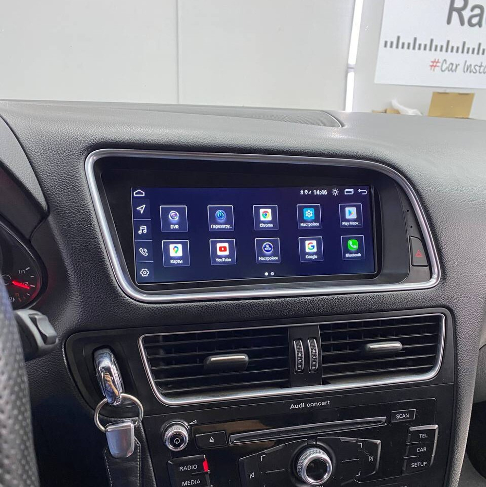 Магнитола Audi Q5 2008-2016 8R (без джойстика MMI) - Radiola RDL-9606 монитор 8.8" на Android 13, 8Гб+128Гб, CarPlay, 4G SIM-слот