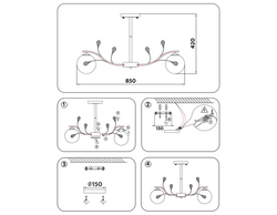 Ambrella Подвесная люстра Traditional TR9076