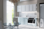 Кухня "Тулиппа" Айленд силк/Небесно голубой