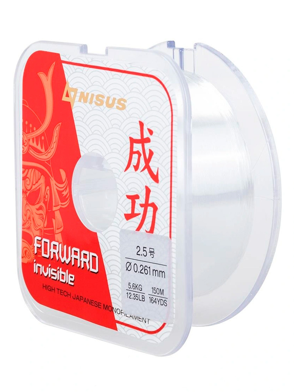 Леска для рыбалки Nisus FORWARD Invisible Nylon Transparent 0,286mm/300m (N-FI-0286-300)