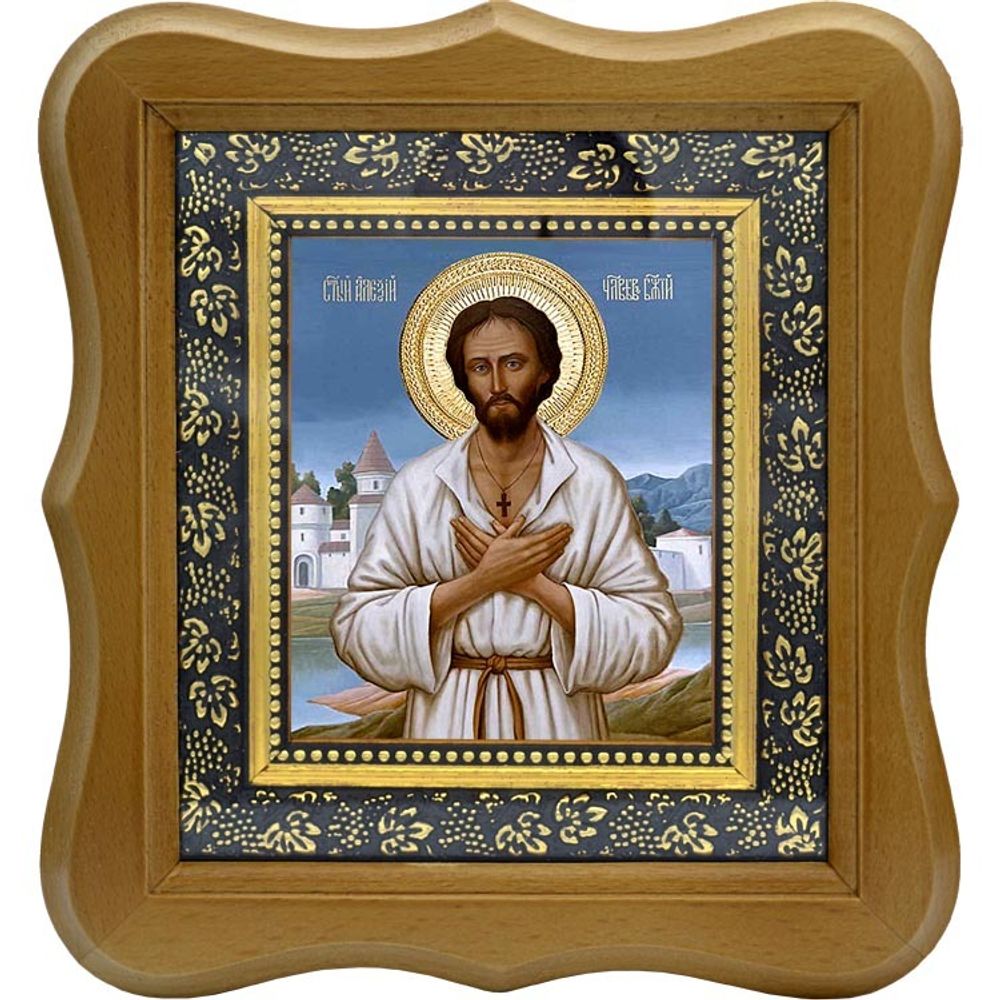 Алексий человек Божий. Икона на холсте.