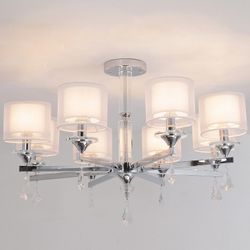 Люстра на штанге ILLUMICO  IL1354-8CPA-29 CR Romei