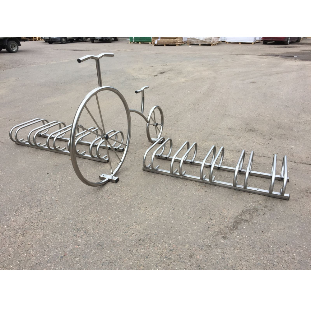 Декоративный велосипед №60, из нержавеющей стали, 1700*200*1200 мм.