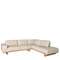 Угловой диван с правым шезлонгом 6203/5603-R-T541011 из песочной кожи