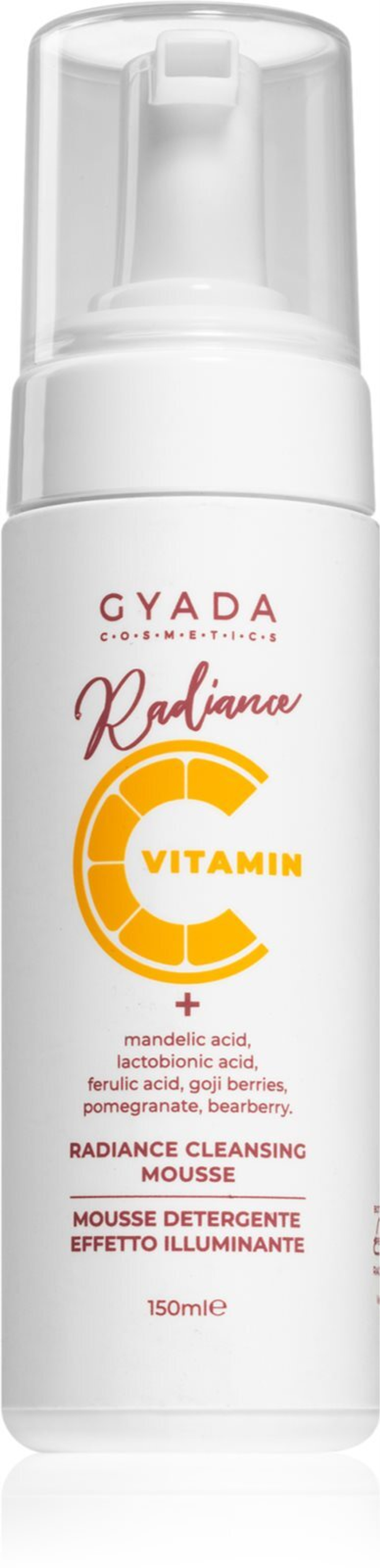 Gyada Cosmetics Radiance Vitamin C - очищающая пенка для снятия макияжа /   150  ml  / GTIN 8054609980937