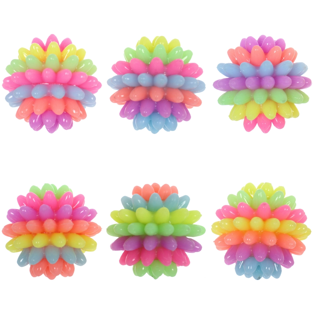 Мяч 5,5 см «Ёжик» попрыгун, с подсветкой