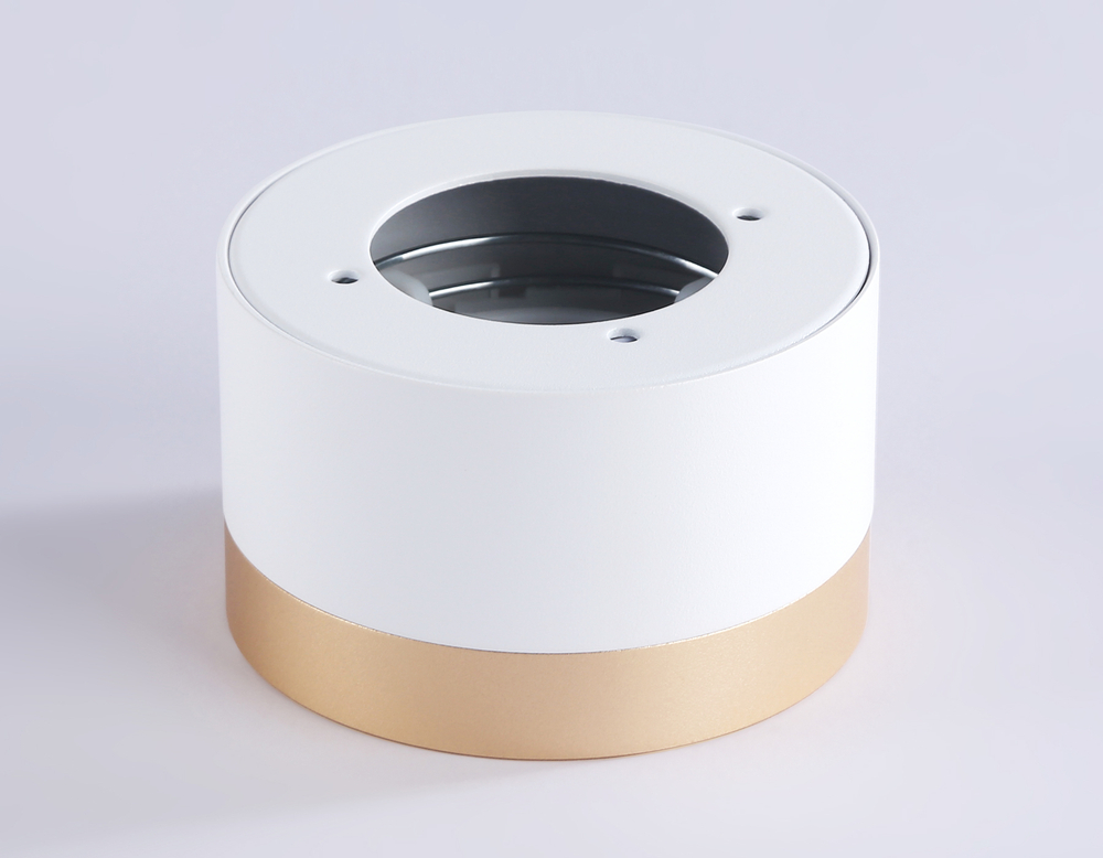 Накладной точечный светильник GX53 TN52355 WH/GD белый/золото GX53 max 12W D82*50