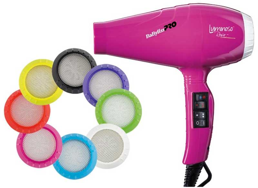Профессиональный фен BaByliss PRO Luminoso Rosa Ionic BAB6350IFE 2100W - 2