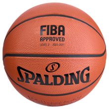 Мяч баск. SPALDING TF-150 Varsity Logo FIBA 84421z, р.7, FIBA Approved, резина, коричнево-черный