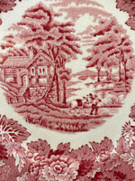 Тарелка Wood & Sons, English Scenery (кракелюр, патина)