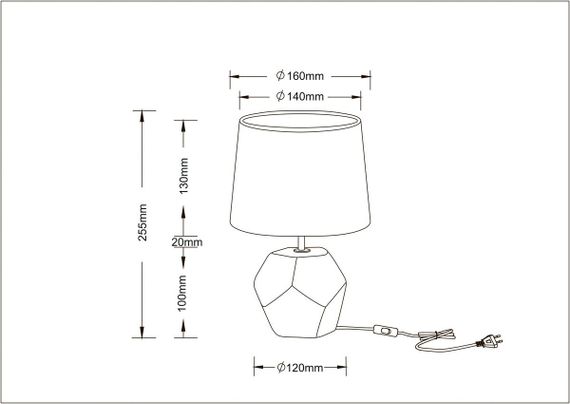 Настольная лампа Arte Lamp Zibal A5005LT-1WH