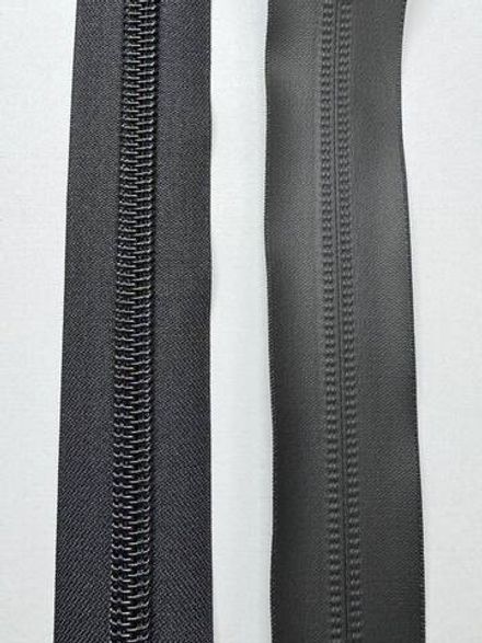 Молния спиральная № 8 водонепроницаемая, чёрный