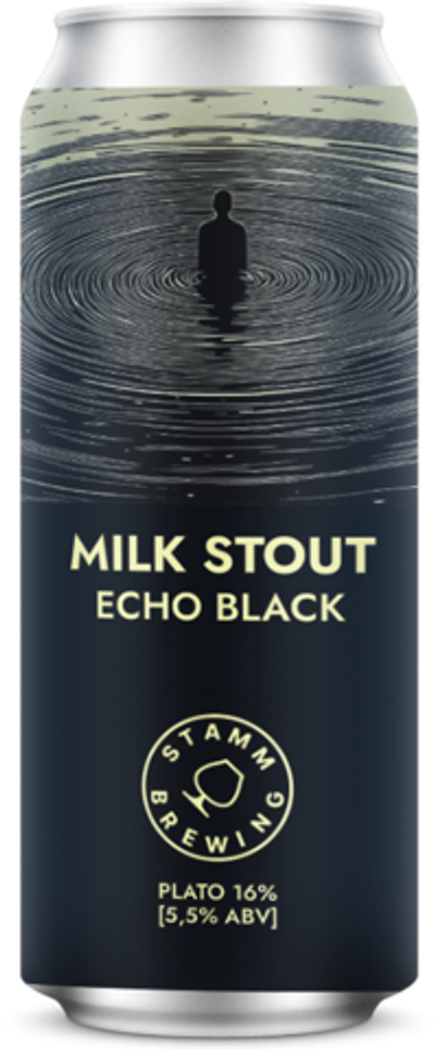 Пиво Штамм Бир Эхо Блэк / Stamm Beer Echo Black 0.45 - банка